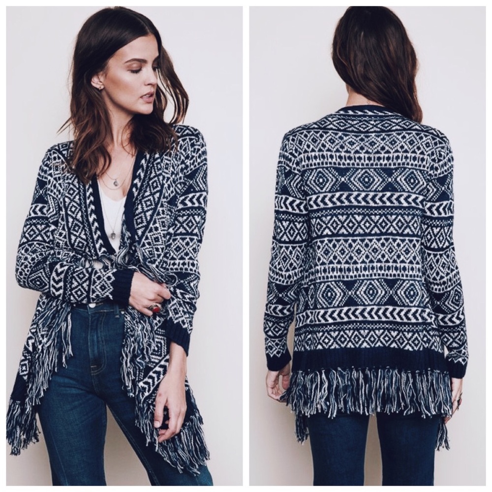 Frayed Tribal Sweater